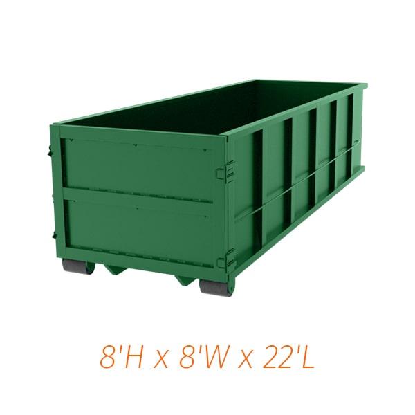 most service providers offer same-day or next-day delivery for a 40 yard dumpster